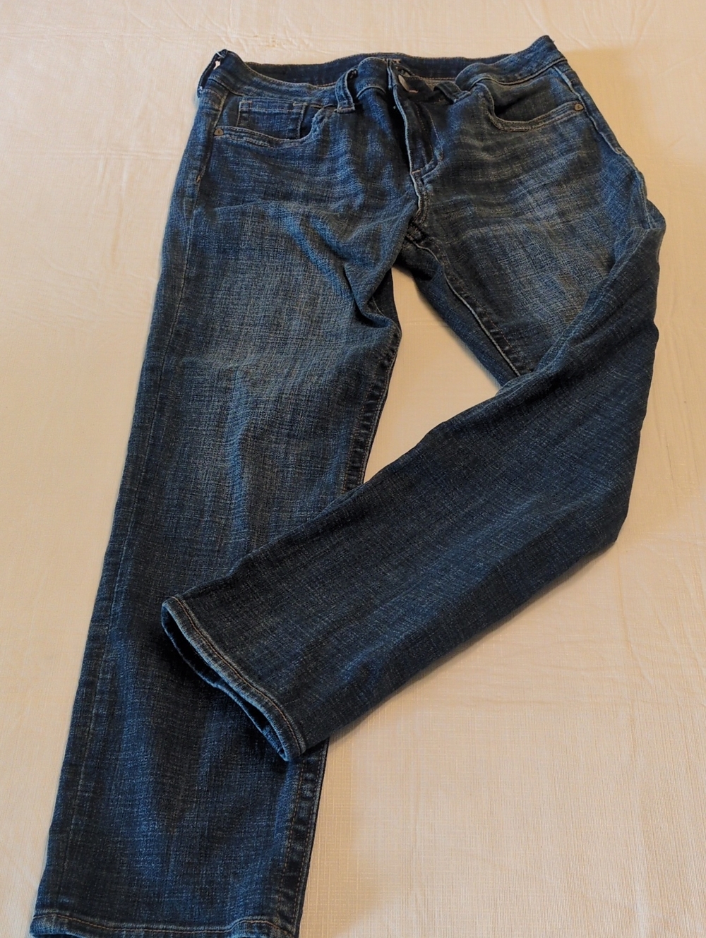 Kut from the Kloth Women's Straight Leg Dark Blue Denim Jeans